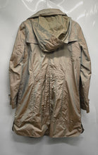 Load image into Gallery viewer, Cole Haan Womens Beige Long Sleeve Hooded Full-Zip Trench Coat Size Large