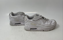 Load image into Gallery viewer, Nike Kids Air Max 90 White Leather Low Top Lace-Up Sneakers Shoes Size 1.5Y