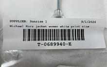 Load image into Gallery viewer, Michael Kors Womens White Long Sleeve Full-Zip Anorak Jacket Size M Missing Belt