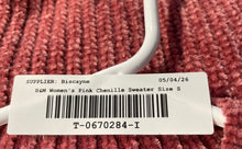 Load image into Gallery viewer, H&M Womens Pink Ribbed Chenille Knit Long Sleeve Pullover Sweater Size Small