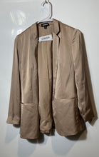 Load image into Gallery viewer, Express Womens Brown Long Sleeve Notch Collar Open Front Blazer Size Small