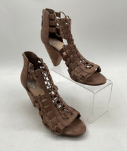 Load image into Gallery viewer, Vince Camuto Womens Elanso Brown Open Toe Caged Strappy Sandals Size 7M