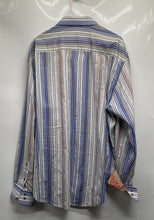 Load image into Gallery viewer, Robert Graham Mens Yellow Cotton Striped Long Sleeve Button-Up Shirt Size 2XL