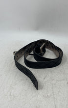 Load image into Gallery viewer, Michael Kors Womens Silver Black Leather Charm Adjustable Reversible Belt