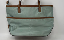 Load image into Gallery viewer, Michael Kors Womens Green Brown Inner Pockets Double Handle Shoulder Purse