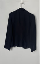 Load image into Gallery viewer, Zara Womens Black Notch Lapel Single-Breasted Two-Button Blazer Size 4
