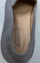 Load image into Gallery viewer, Alex Marie Womens Lynore Silver Square Toe Slip-On Loafer Shoes Size 8.5M