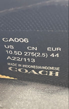 Load image into Gallery viewer, Coach Mens Clip CA006 Black Round Toe Low Top Lace-Up Sneaker Shoes Size 10.5D