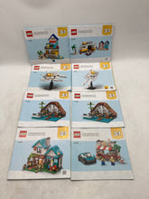 Load image into Gallery viewer, Lot Of 8 Pcs Assorted Lego Creator 3 In 1 Large Print Instruction Manuals Age 3+