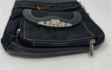 Load image into Gallery viewer, Unbranded Womens Black Heart Print Outer Pocket Adjustable Strap Crossbody Bag