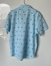 Load image into Gallery viewer, Lanikai Surf Mens Blue White Printed Short Sleeve Hawaiian Button-Up Shirt Sz XL