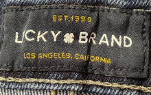 Load image into Gallery viewer, Lucky Brand Womens Blue Denim High Rise Frayed Hem Cut-Off Shorts Size 6/28