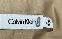 Load image into Gallery viewer, Calvin Klein Mens Khaki Long Sleeve Spread Collar Dress Shirt Size 34/35