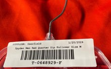 Load image into Gallery viewer, Spyder Mens Prospect Red Mock Neck Long Sleeve Half Zip Jacket Size Medium