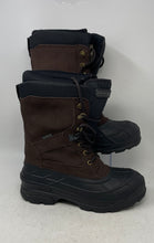 Load image into Gallery viewer, Kamik Winter Mens Nationplus Dark Brown Black Lace-Up Snow Boots Size 10