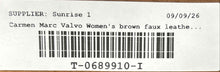 Load image into Gallery viewer, Carmen Womens Brown Long Sleeve Pockets Open Front Jacket Size S With Tag