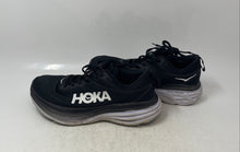 Load image into Gallery viewer, Hoka One One Mens Bondi 8 1127952 BWHT Black Low Top Running Shoes Size 7D