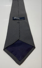 Load image into Gallery viewer, Polo By Ralph Lauren Mens Black White Printed Bar Track Adjustable Pointed Tie