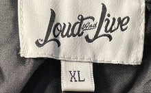 Load image into Gallery viewer, Loud And Live Womens Black Long Sleeve Denim Full-Zip Jacket Size XL