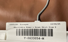 Load image into Gallery viewer, Abercrombie & Fitch Womens Brown Leather Straight And Pencil Skirt Size Small