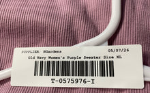 Load image into Gallery viewer, Old Navy Womens Snug Purple Scoop Neck Long Sleeve Pullover T-Shirt Size XL