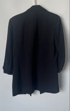 Load image into Gallery viewer, Zara Womens Black 3/4 Sleeve Pockets Notch Lapel Collar Blazer Size Medium