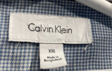 Load image into Gallery viewer, Calvin Klein Mens Peach Plaid Roll-Tab Sleeve Collared Button-Up Shirt Size XXL