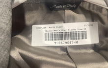 Load image into Gallery viewer, Malibu Mens Gray Long Sleeve Notch Lapel Collar Three-Button Blazer Size 54