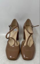 Load image into Gallery viewer, Marc Fisher Womens Cyrene Brown Square Toe T-Strap Block Pump Heels Size 5.5M