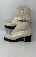 Load image into Gallery viewer, Coach Womens Chrissy C5910 Ivory Side Zip Block Heel Ankle Booties Size 8.5B