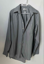 Load image into Gallery viewer, Van Heusen Mens Gray Long Sleeve Collared Wrinkle Free Dress Shirt Size 16