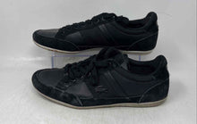 Load image into Gallery viewer, Lacoste Mens Chaymon Black Leather Lace-Up Low Top Sneakers Shoes Size 10