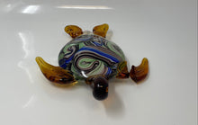 Load image into Gallery viewer, Dynasty Gallery Vinci Hand Fused Multicolor Glass Turtle Figurine Paperweight