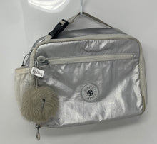 Load image into Gallery viewer, Kipling Womens Ermy Silver Bottle Pocket Top Handle Zipper Lunch Bag