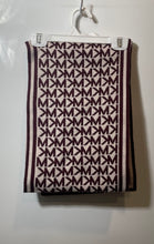 Load image into Gallery viewer, Michael Kors Unisex Brown And Tan Monogram Print Winter Rectangle Scarf One Size