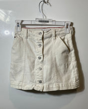 Load image into Gallery viewer, Tommy Hilfiger Womens White Slash Pockets Button Fly A-Line Skirt No Size