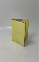Load image into Gallery viewer, Kate Spade New York Womens Yellow Leather Flap Mini Passport Card Holder