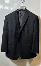 Load image into Gallery viewer, Calvin Klein Mens Black Notch Lapel Slim Fit Two-Button Blazer Size 44S