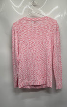 Load image into Gallery viewer, Tommy Hilfiger Womens Pink Space Dye Boat Neck Cotton Pullover Sweater Size M