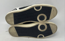 Load image into Gallery viewer, Authentic Tory Burch Womens Clover Court White Black Leather Sneaker Shoes Sz 5M