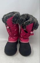 Load image into Gallery viewer, Kamik Kids Gypsy Black Pink Drawstring Mid-Calf Winter Snow Boots Size 3