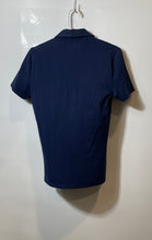 Load image into Gallery viewer, Express Mens Blue Short Sleeve Spread Collar Stretch Polo Shirt Size XS