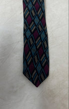 Load image into Gallery viewer, Mallory And Church Mens Multicolor Printed Silk Adjustable Designer Tie
