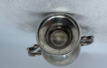 Load image into Gallery viewer, Vintage Silver-Tone Engraved Flatware Double Handle Footed Sugar Bowl With Lid