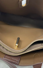 Load image into Gallery viewer, Miztique Womens Dark Brown Faux Leather Detachable Strap Turn Lock Satchel Bag