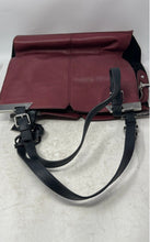 Load image into Gallery viewer, Vince Camuto Womens Burgundy Black Inner Pockets Double Handle Shoulder Bag