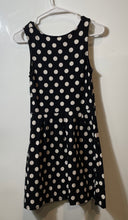 Load image into Gallery viewer, Divided By H&M Womens Black White Polka Dot Skater Fit & Flare Dress Size Small