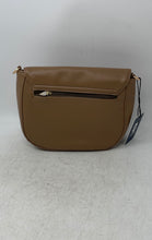 Load image into Gallery viewer, Izod Womens Brown Leather Inner Pocket Detachable Strap Crossbody Bag With Tag