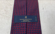 Load image into Gallery viewer, Brooks Brothers Mens Red Blue Printed Silk Adjustable Formal Designer Tie