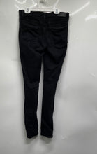 Load image into Gallery viewer, Express Womens Black Denim Dark Wash Distressed Skinny Leg Jeans Size 2S